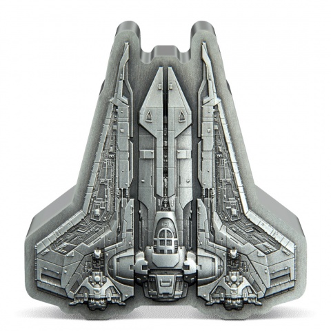 2023 $10 Bo-Katan’s Gauntlet Starfighter – The Mandalorian 1oz Silver Coin