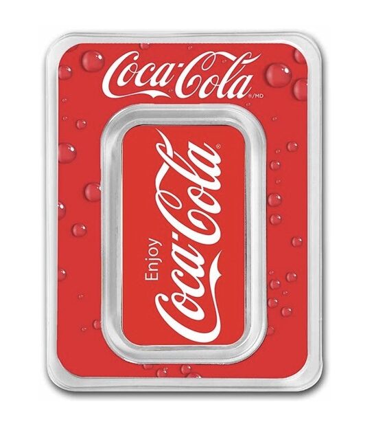 Coca-Cola® 1 oz Silver Colorized Bar-Pre-Sale [ PRE ORDER ] 