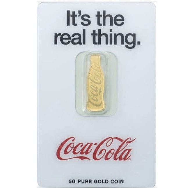 Pamp Suisse, Coca-Cola® 140 Years Anniversary 5 Gram Gold Bar