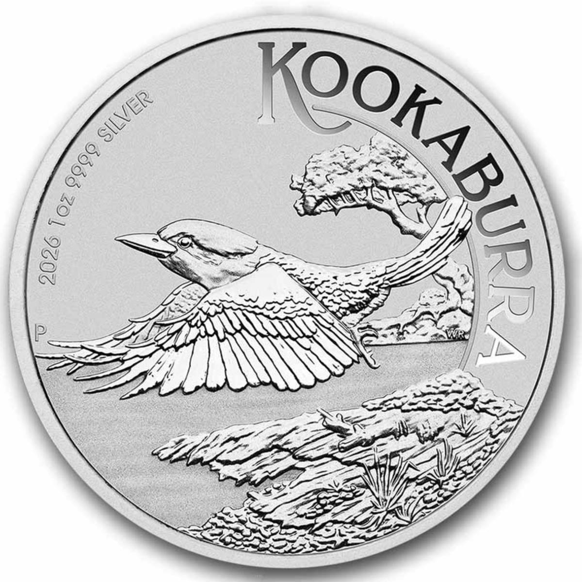 Australian Kookaburra 2026 1 oz $1 Silver BU Coin in Capsule – Australia – Perth Mint