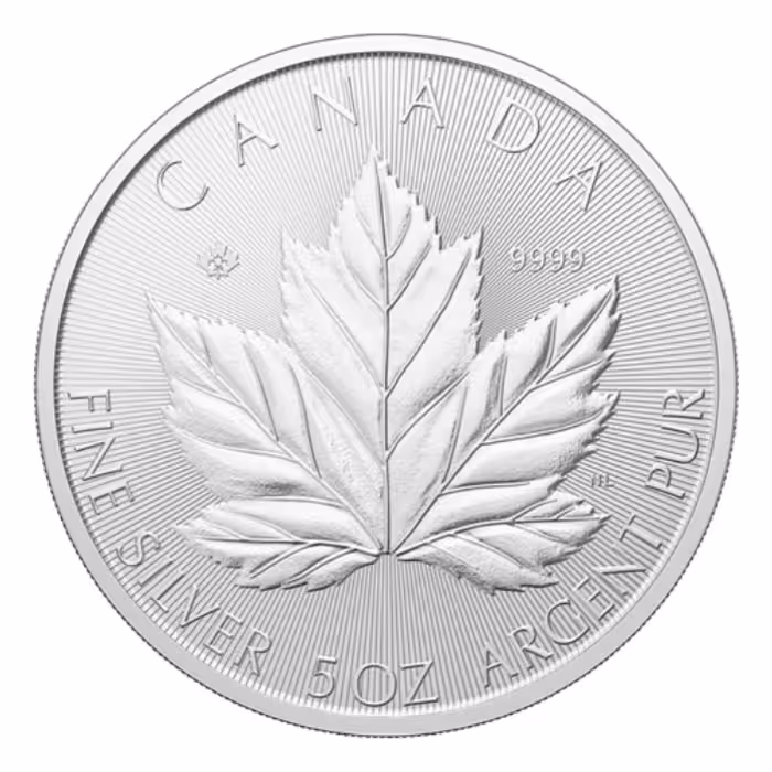 2026 5 oz Canada Grand Maple Leaf .9999 Silver BU Coin