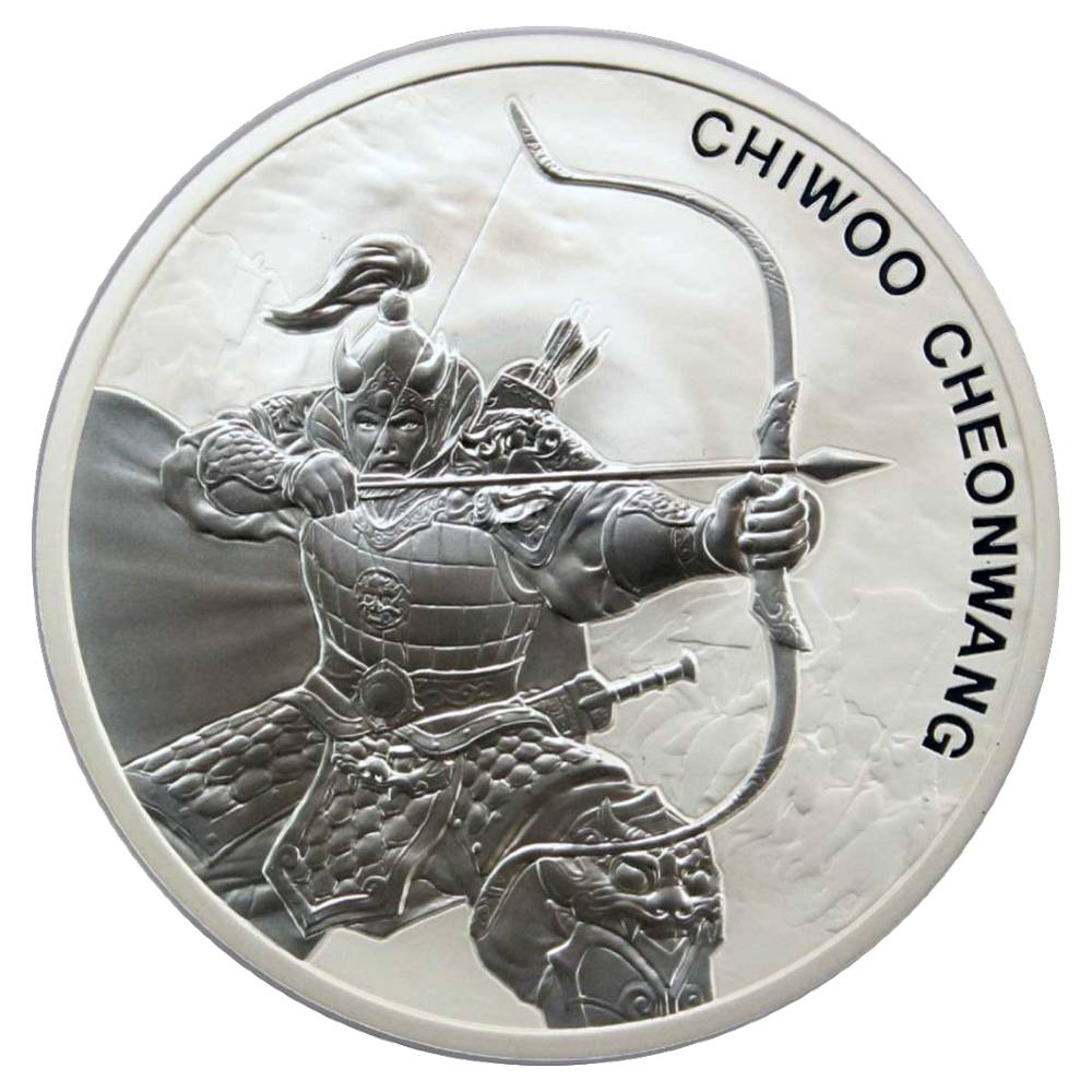 CHIWOO CHEONWANG 2022 1 Clay 1 oz Pure Silver Medal BU- South Korea KOMSCO
