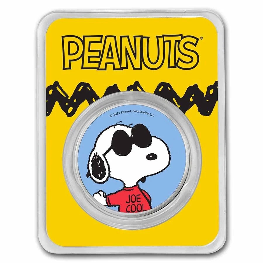Peanuts® Joe Cool 50th Anniversary 1 oz Colorized Silver | PRE SALE