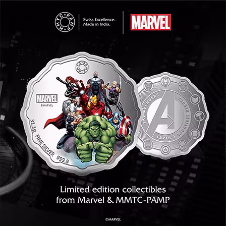 MMTC Pamp Marvel Avenger 1 oz 999.9 Silver Medal
