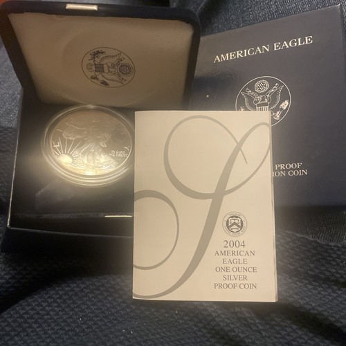 2004 W American Eagle One Ounce Silver Proof Coin 